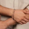 Rudraksha Silver Damaru Bracelet - Image 2