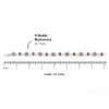 Rudraksha Silver Hollow Round Beads Bracelet - Image 5