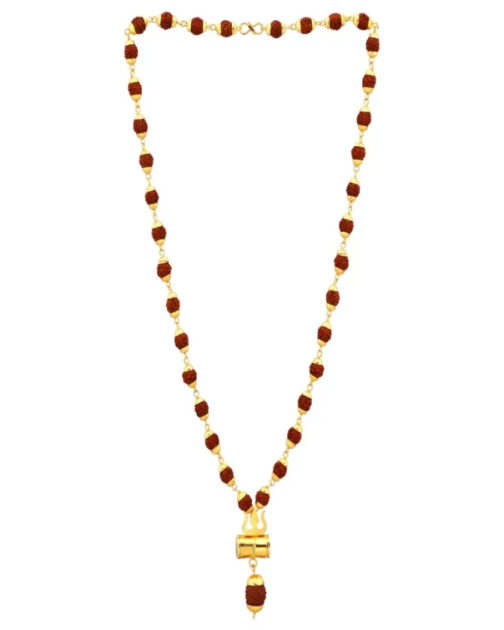 Fancy Mala (Damaru Design With Rudraksha Mala Pendant for men) - Image 2