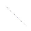 Silver Anklet for Women with 5 Evil Eye Beads - Image 4
