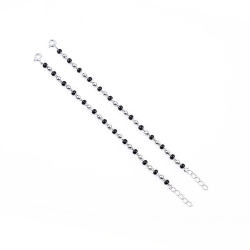 Black and Silver Beads Single Line for Kids - Image 3